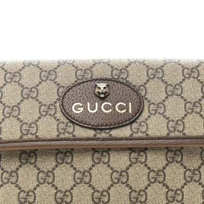 GG Supreme Monogram Neo Vintage Web Belt Bag Brown
