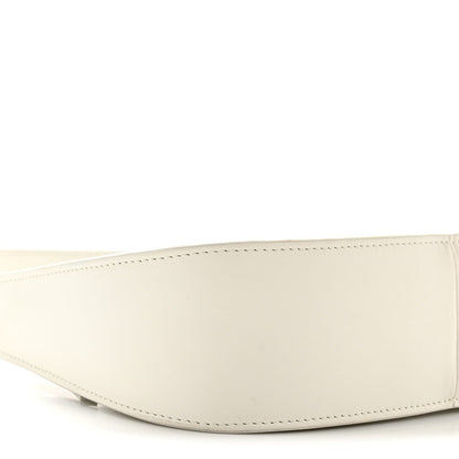 Smooth Calfskin Half Moon Shoulder Bag New Ivory
