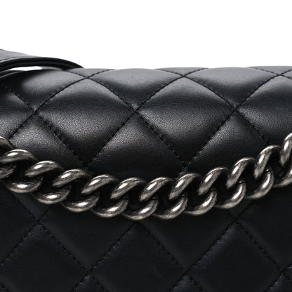 Lambskin Quilted New Medium Boy Flap Black