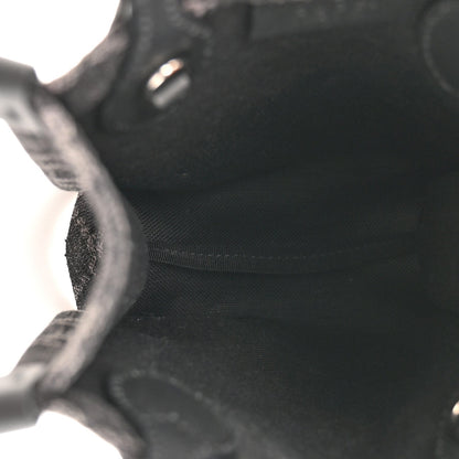 Denim GG Monogram Dollar Calfskin Mini Ophidia Tote Black Grey