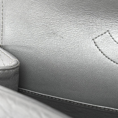 Metallic Aged Calfskin Quilted 2.55 Reissue 226 Flap Silver