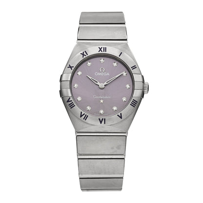 Stainless Steel Diamond 28mm Constellation Quartz Watch Purple 131.10.28.60.60.002