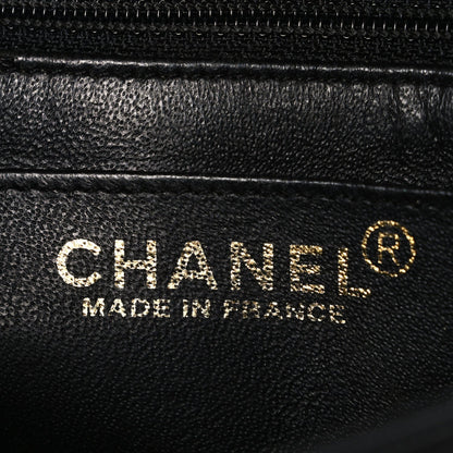 Caviar Quilted Mini Square Flap Black