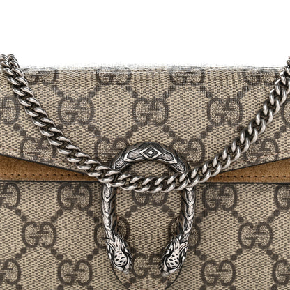 GG Supreme Monogram Super Mini Dionysus Shoulder Bag Taupe