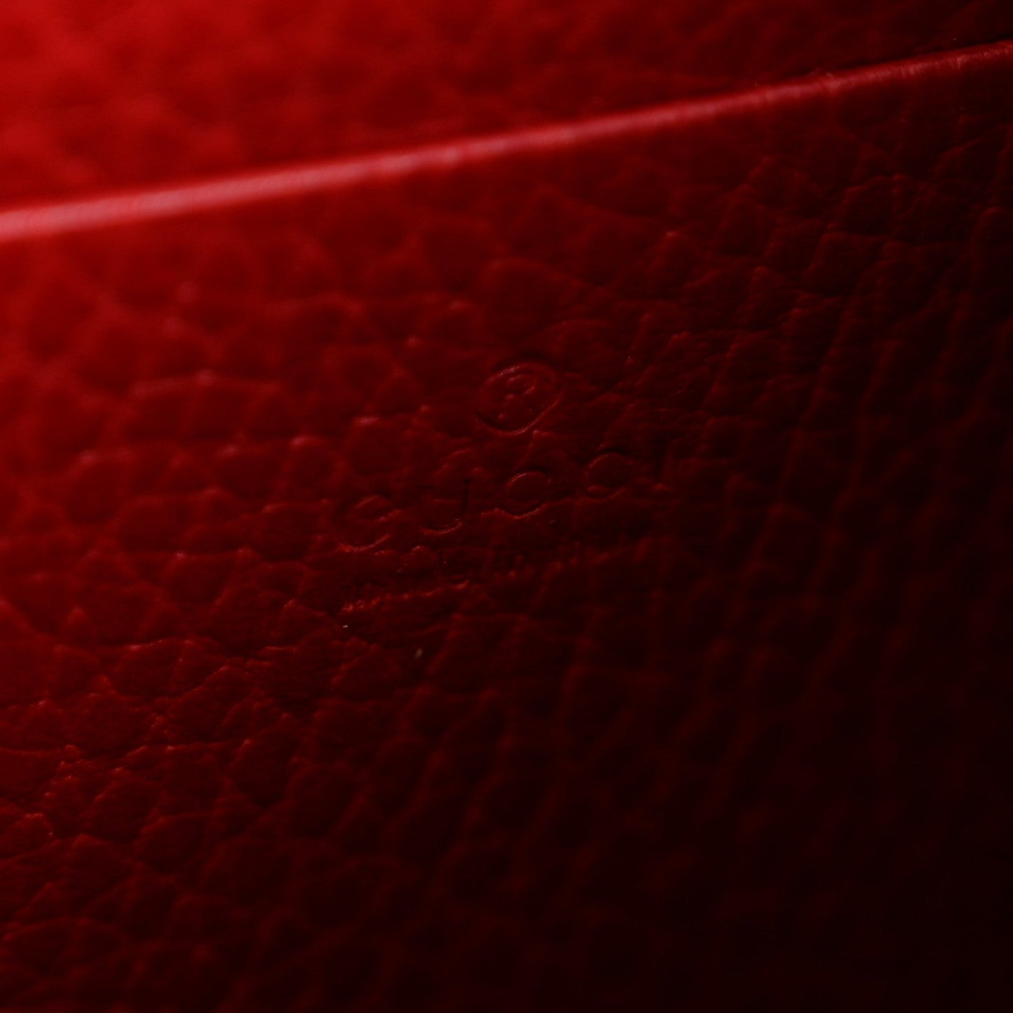 Calfskin Mini Dionysus Chain Wallet Hibiscus Red