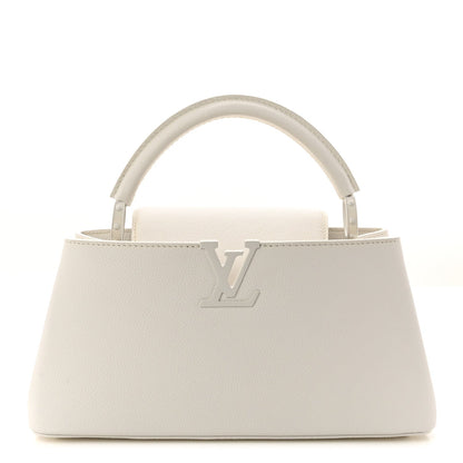 Taurillon Capucines East West MM Optic White