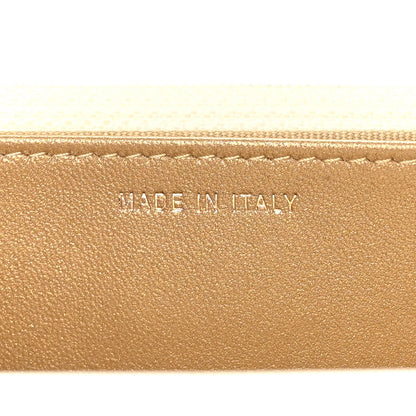 Lambskin Quilted CC Pearl Crush Wallet on Chain WOC White