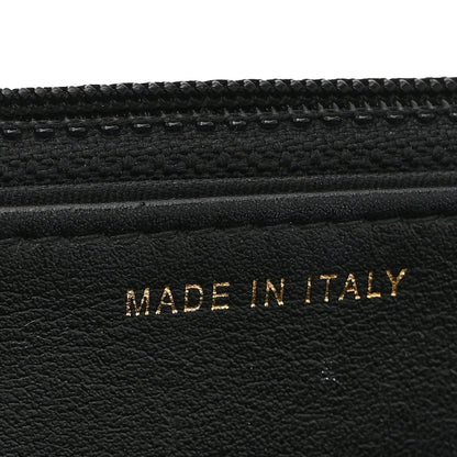Caviar Quilted CC Filigree Wallet On Chain WOC Black