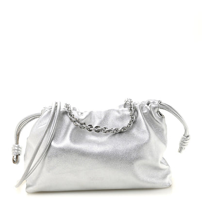 Metallic Nappa Donut Chain Flamenco Knot Silver
