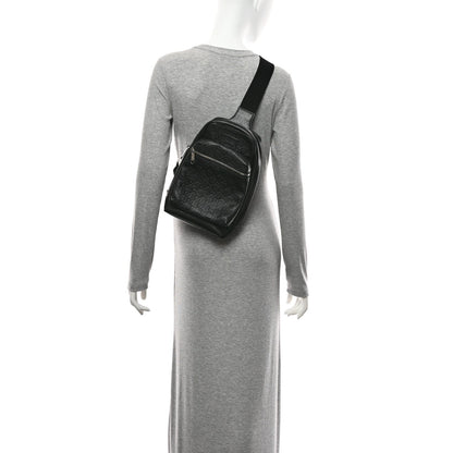 Guccissima Sling Backpack Black