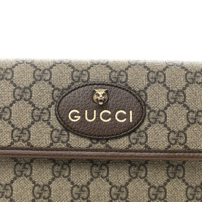 GG Supreme Monogram Neo Vintage Web Belt Bag Brown