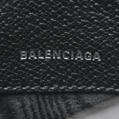 X BALENCIAGA BB Monogram Calfskin Web Mini Jackie 1961 Hobo Black