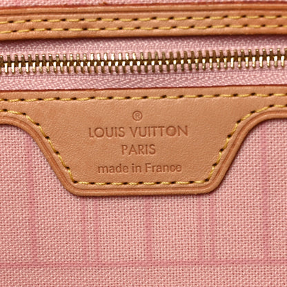 Damier Azur Neo Neverfull MM Rose Ballerine