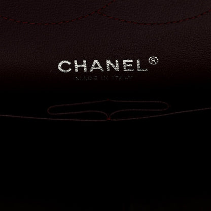 Lambskin Quilted Jumbo Double Flap Black