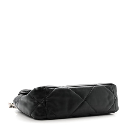 Lambskin Quilted Medium Chanel 19 Flap Black