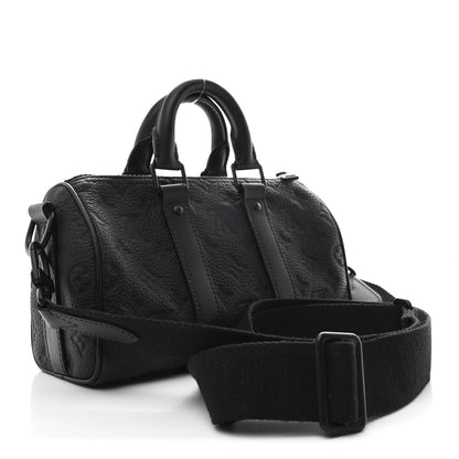 Monogram Taurillon Keepall Bandouliere 25 Black