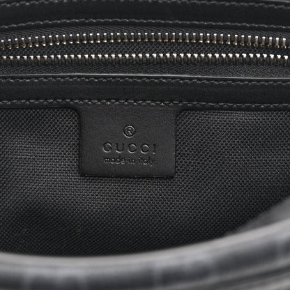 Soft GG Supreme Monogram Web Belt Bag Black Grey