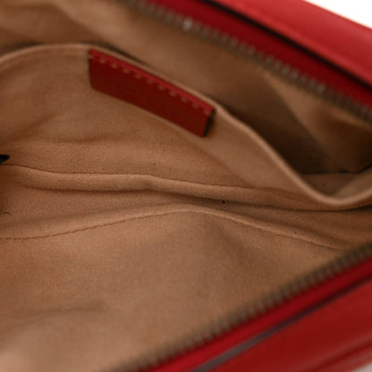 Calfskin Matelasse GG Marmont Belt Bag 85 34 Hibiscus Red