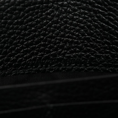 Calfskin GG Marmont Chain Wallet Black