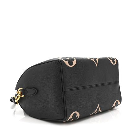 Empreinte Monogram Giant Speedy Bandouliere 25 Black Beige