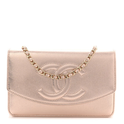 Metallic Caviar Timeless CC Wallet On Chain WOC Copper