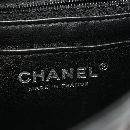 Lambskin Quilted Mini Square Flap Black