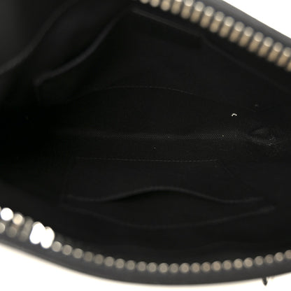 GG Supreme Monogram Web Small Flat Messenger Bag Black Grey