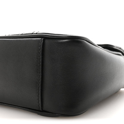 Calfskin Matelasse Small GG Marmont Shoulder Bag Black