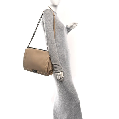 Calfskin Large Boy Reverso Flap  Beige