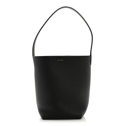 Grained Calfskin Small N/S Park Tote Black