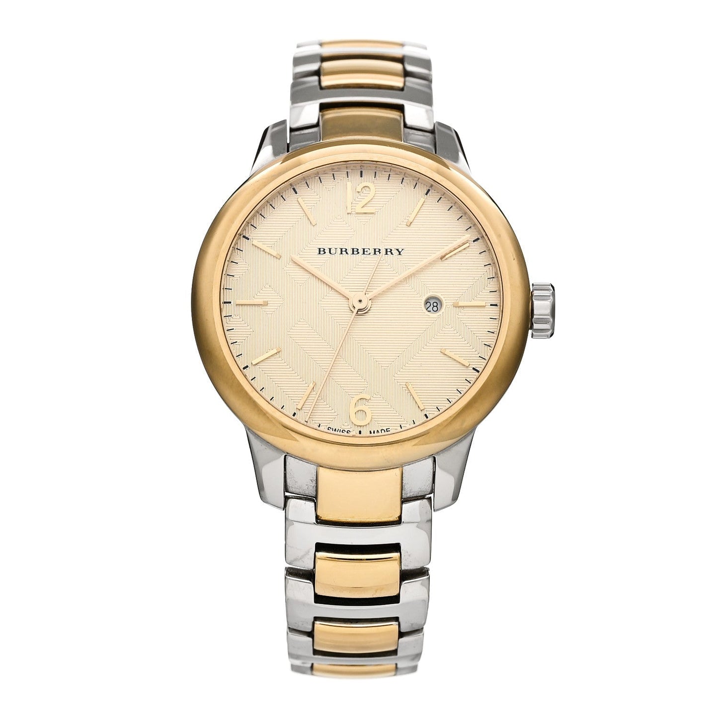 Stainless Steel 32mm Classic Round Quartz Watch Gold BU10118