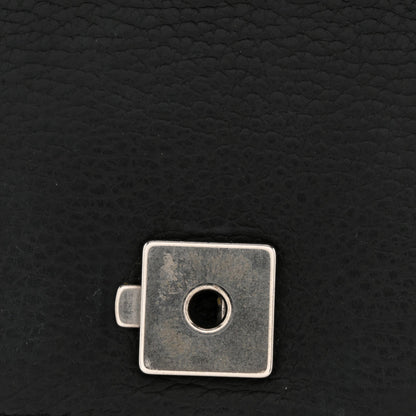 Pebbled Calfskin Small Dionysus Shoulder Bag Black
