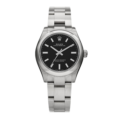Stainless Steel 31mm Oyster Perpetual Watch Bright Black 277200