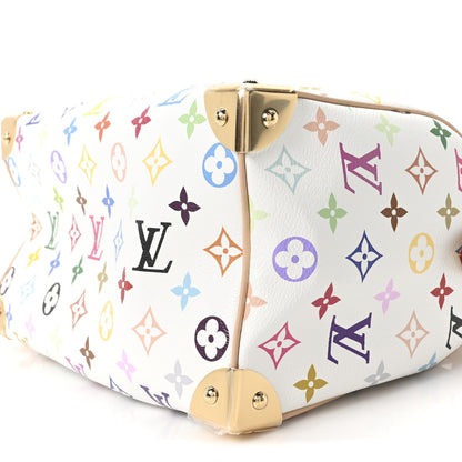 LV X TM Monogram Multicolor Speedy Bandouliere 25 White
