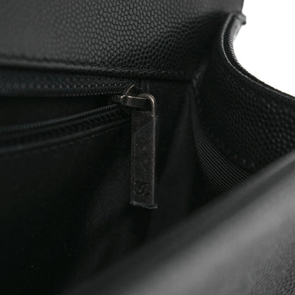Caviar Quilted New Medium Boy Flap Black