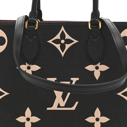 Empreinte Monogram Giant Onthego MM Black Beige