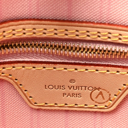 Damier Azur Neo Neverfull MM Rose Ballerine