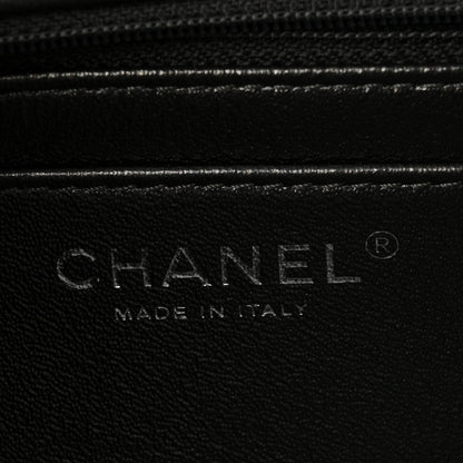 Metallic Aged Calfskin Chevron Quilted 2.55 Reissue Mini Flap Grey