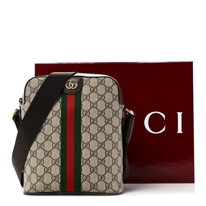 GG Supreme Monogram Web Small Ophidia Slingbag Beige Ebony New Acero