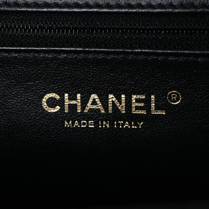 Caviar Quilted Large Business Affinity Flap Black