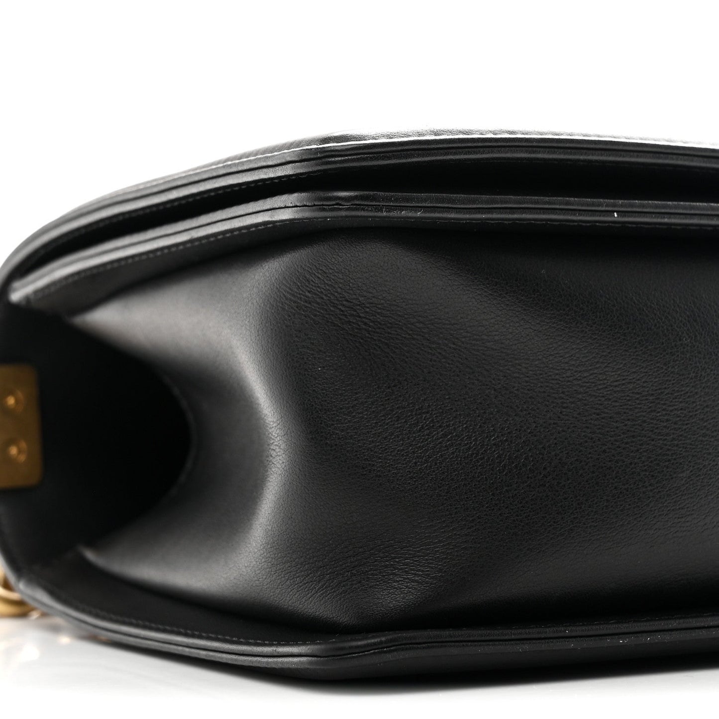 Lambskin Quilted Medium Boy Flap Black