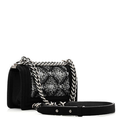 Wool Felt Embellished Small Boy Flap Black