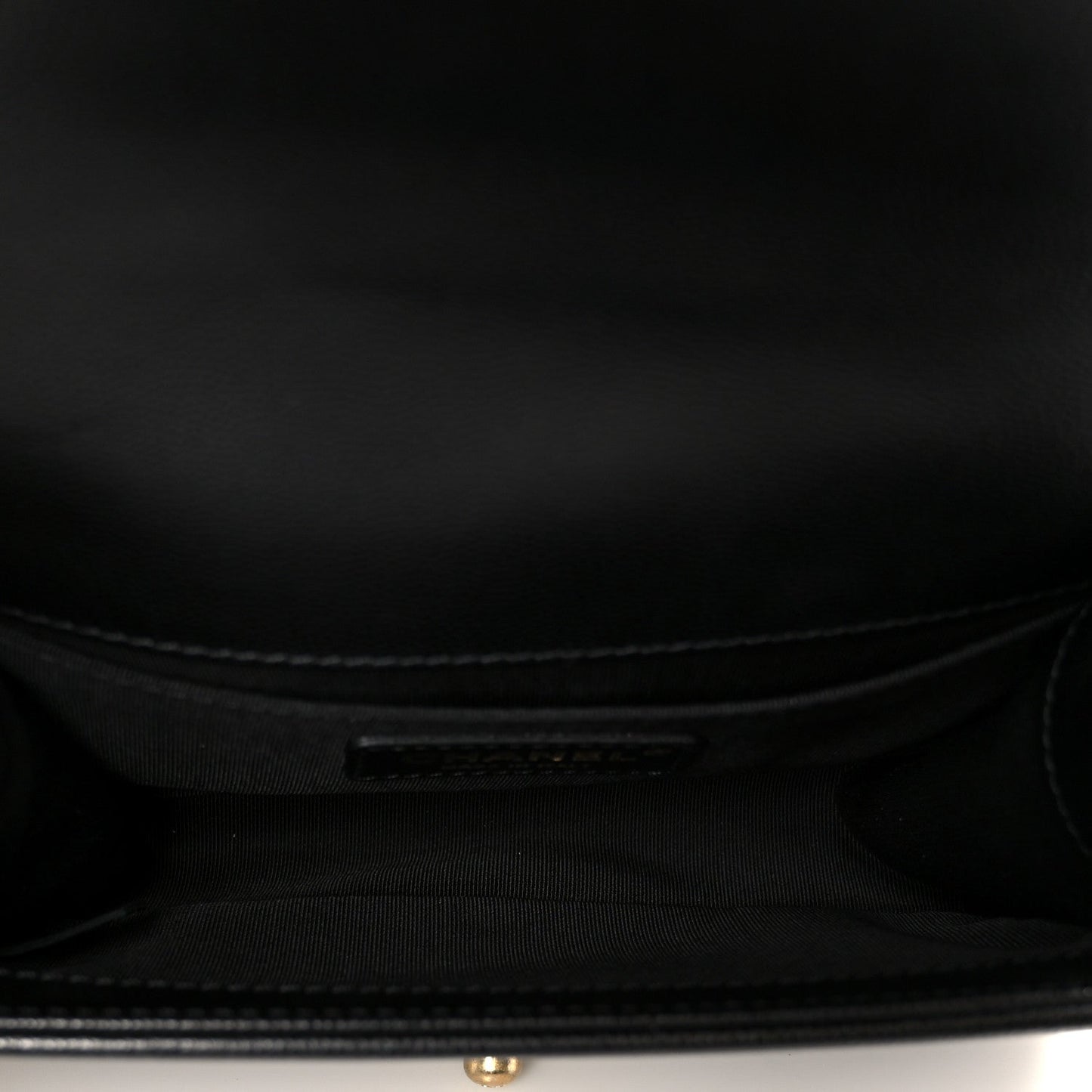 Caviar Quilted Small Boy Flap Black