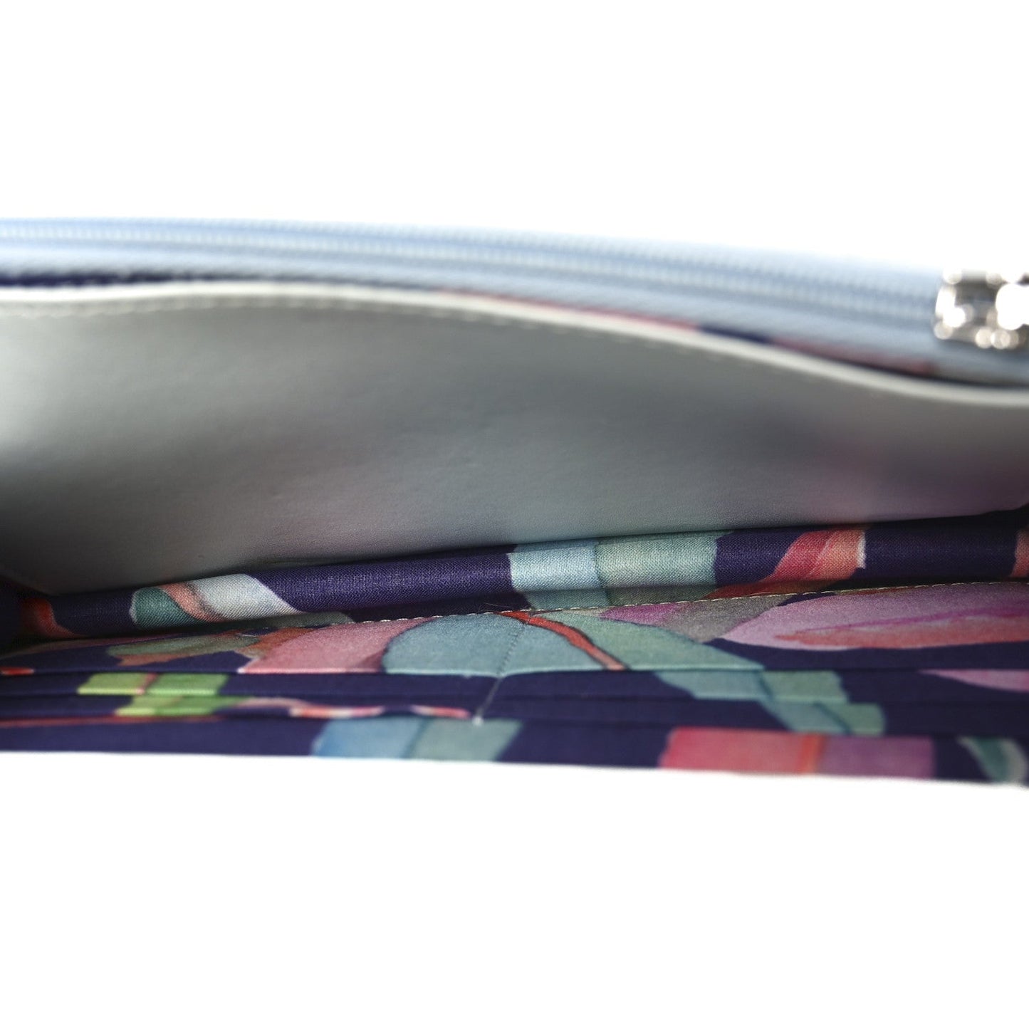 Canvas Quilted Jungle Jeans Wallet on Chain WOC Multicolor