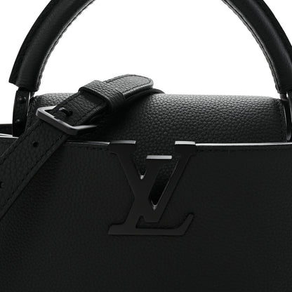 Taurillon Capucines East West MM Matte Black