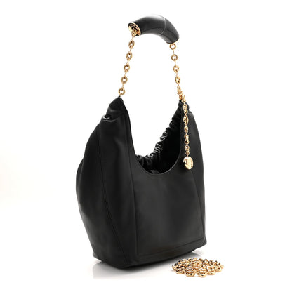 Nappa Small Squeeze Bag Black