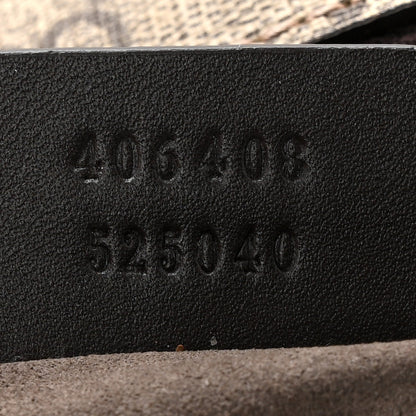 GG Supreme Monogram Medium Flat Messenger Bag Beige Brown