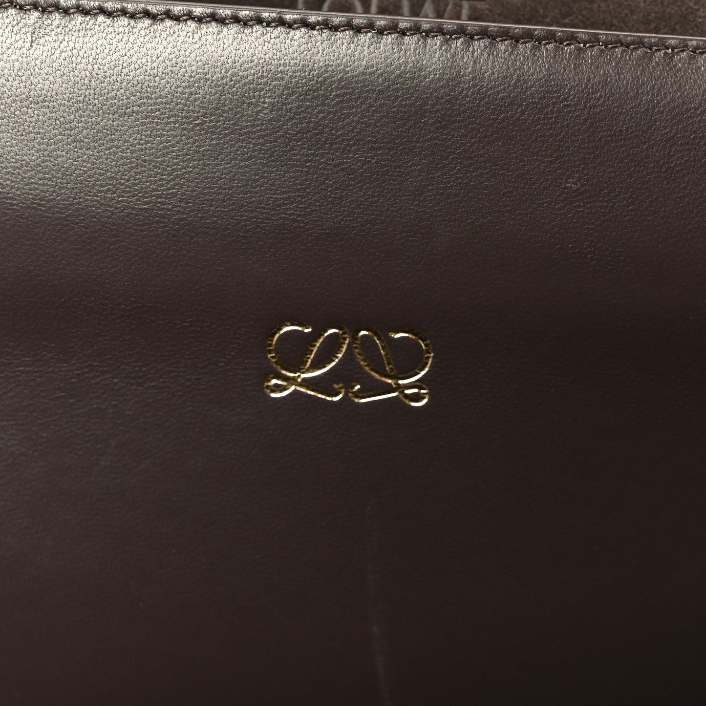 Suede Calfskin Large Amazona 180 Dark Chestnut