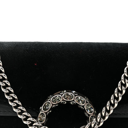 Velvet Super Mini Dionysus Shoulder Bag Black