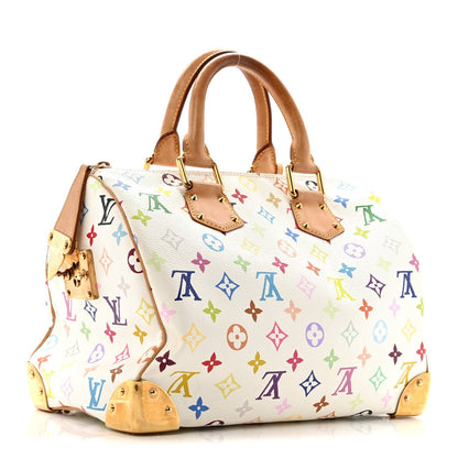 Monogram Multicolor Speedy 30 White